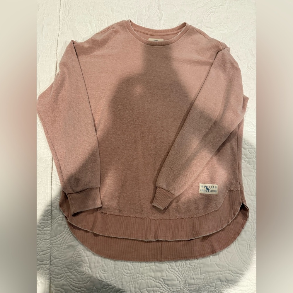 Southern Fried Cotton Light Pink Sweatshirt